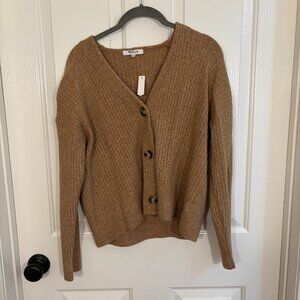 tan/beige madewell cardigan